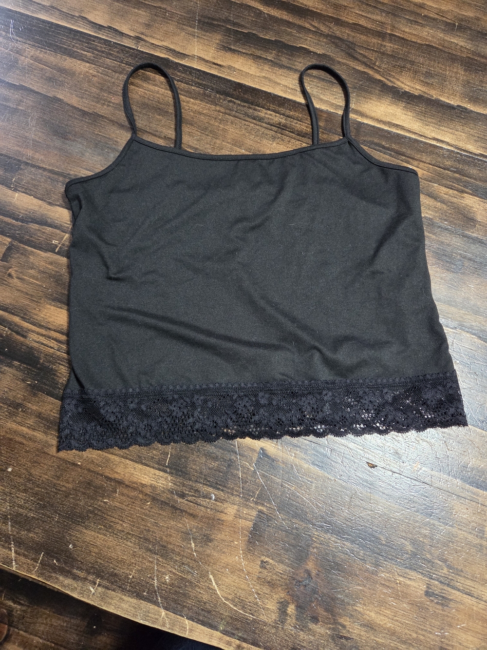 Ardene Black Lace-Hem Camisole